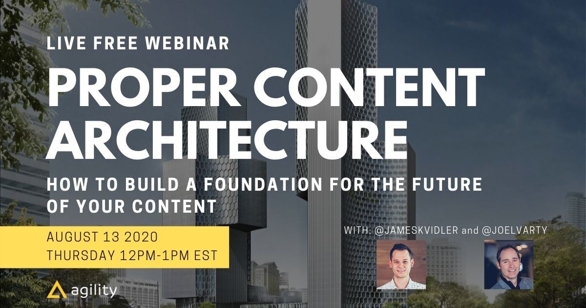 webinar content architecture