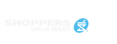 white Shoppers Drug Mart logo 