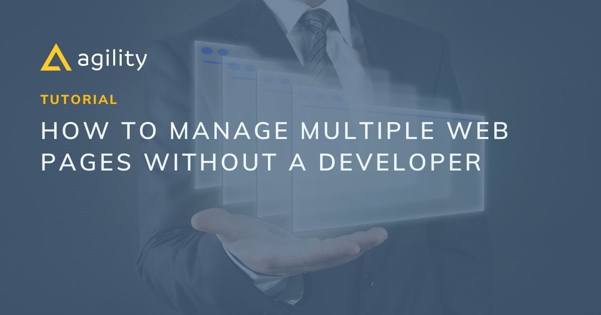 Building sites without developer
