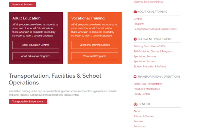 Agility CMS Centralized Content Management for The English Montreal School Board
