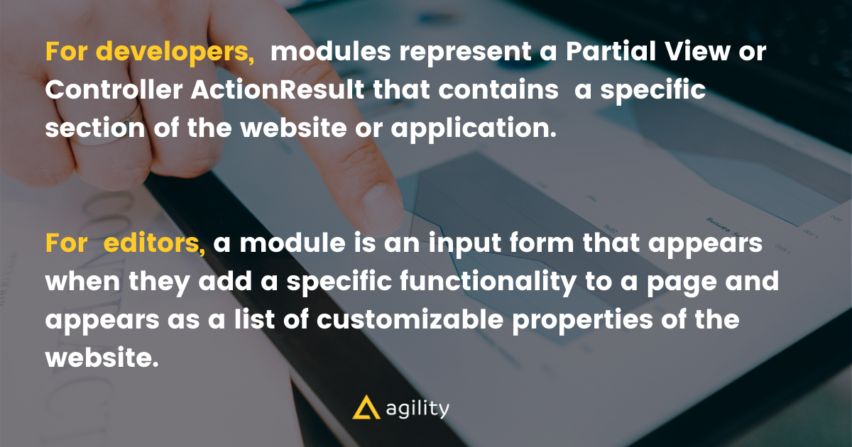 Understanding how Agility CMS modules work