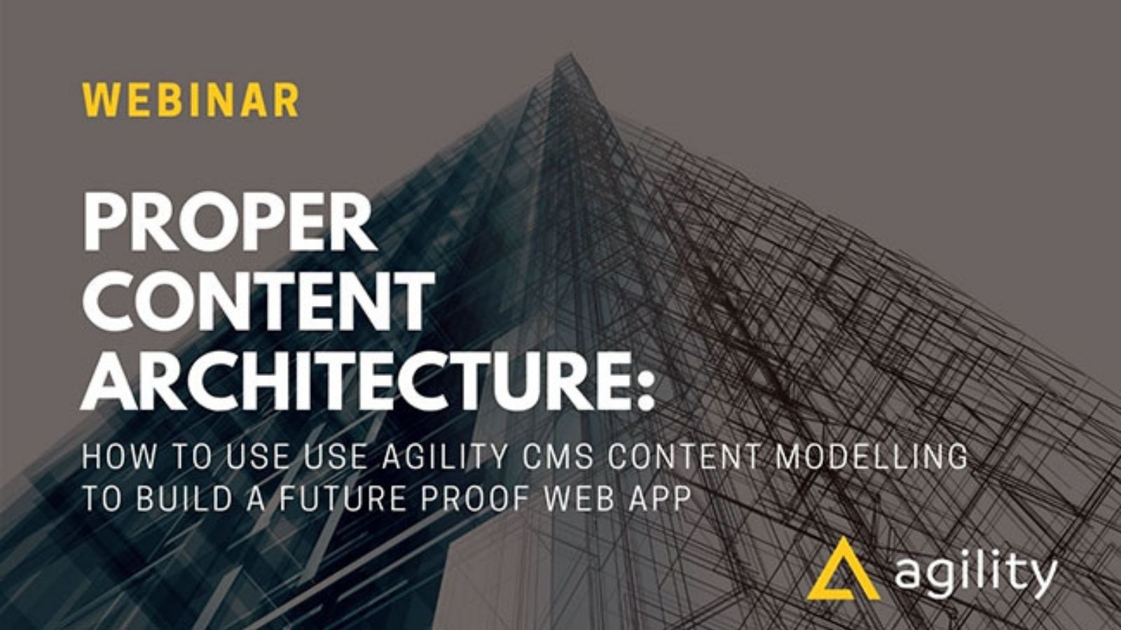 Webinar on content architecture