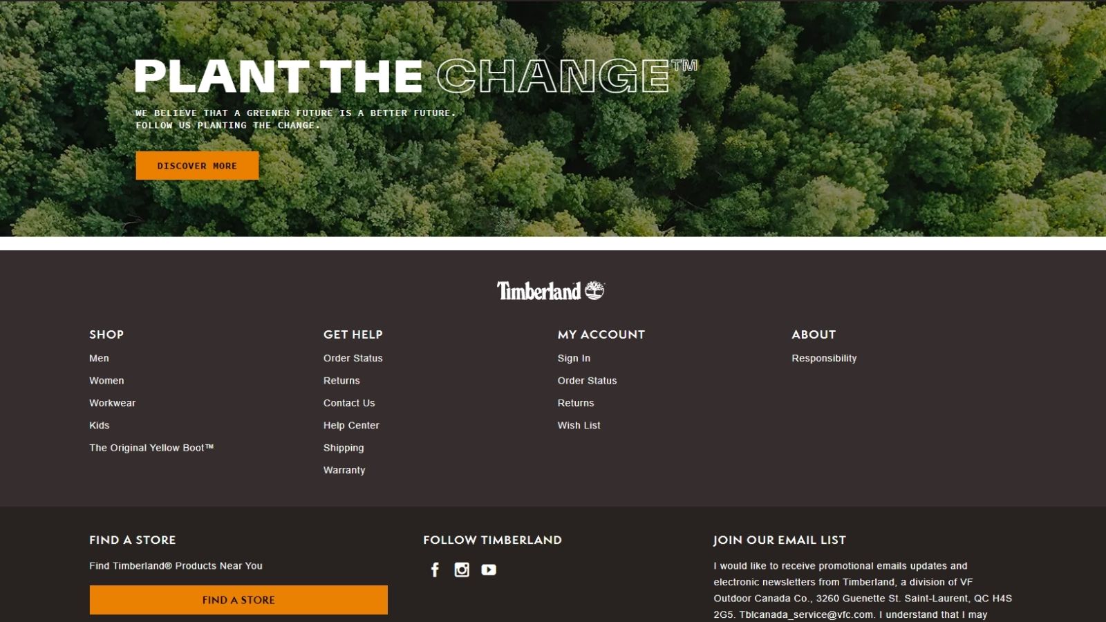 Timberland omnichannel experiences 
