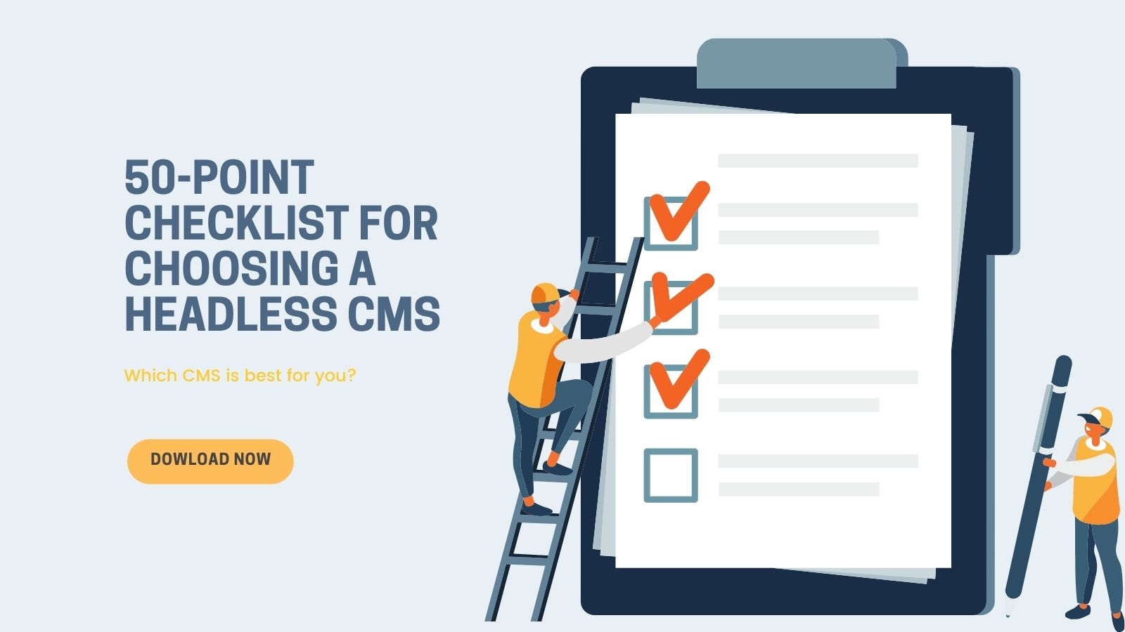 Graphic: how to choose a headless cms on agilitycms.com