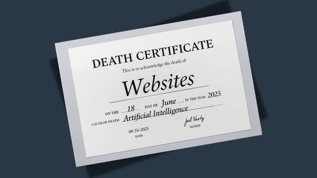 Death certificate for websites
