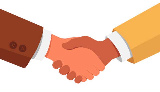 Illustration of a handshake