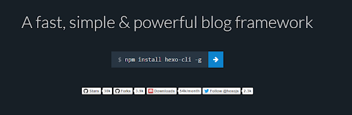 Hexo powered by Node.js on agilitycms.com