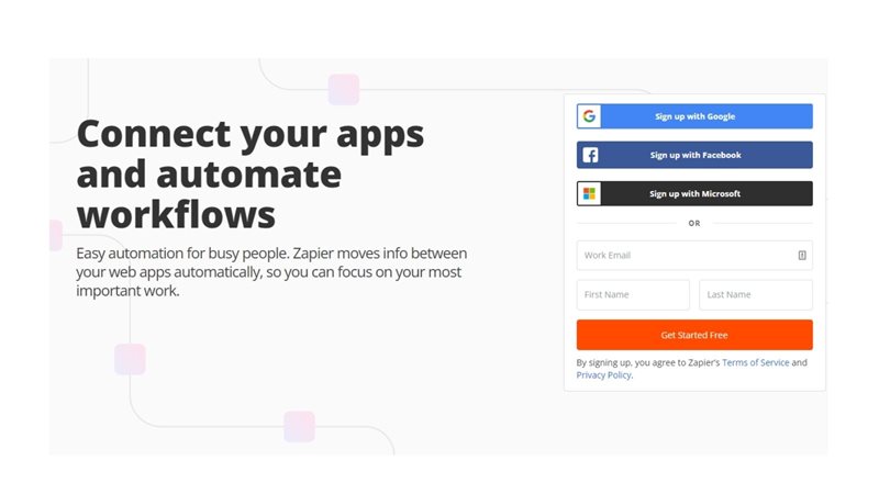 Zapier, marketing automation tool on agilitycms.com