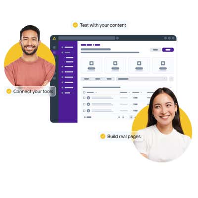 marketing and developer teams collaborating using Agility CMS