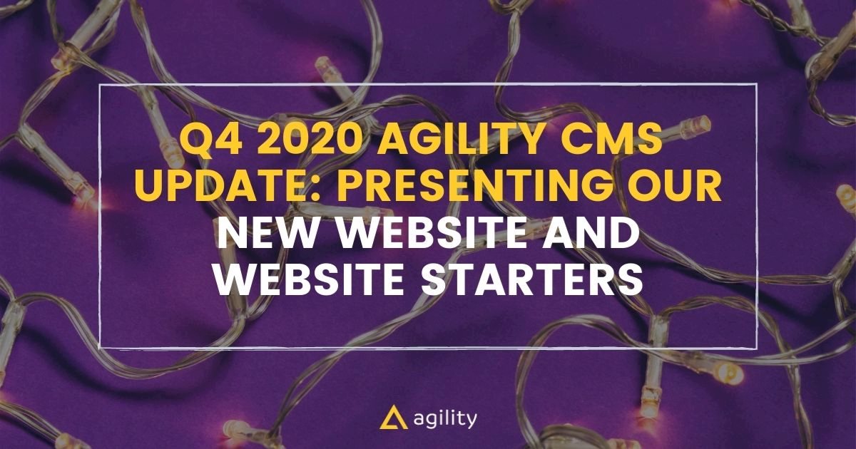 agility cms new website announcement