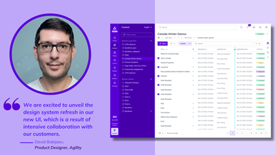 Agility Unveils Design System Refresh in New UI