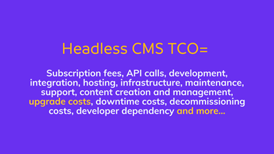 The TCO of Headless CMS and How to Improve ROI