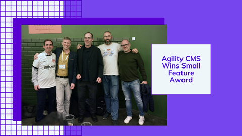 Agility CMS Wins Small Feature Award 