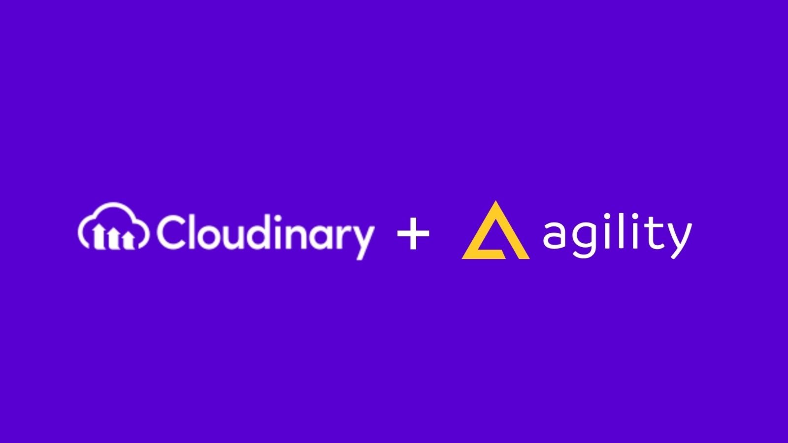 Cloudinary and Agility CMS partnership logos