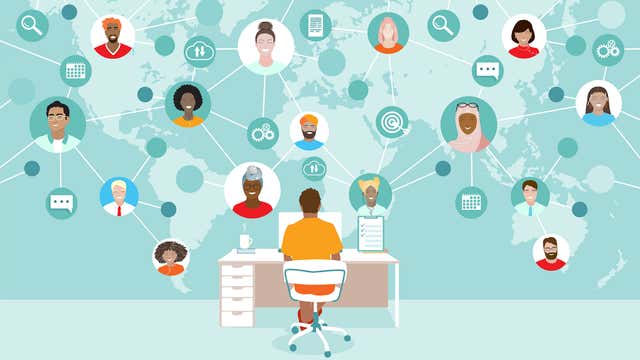 Person working on omnichannel content delivery