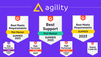 Agility a High-Performer and Best Support