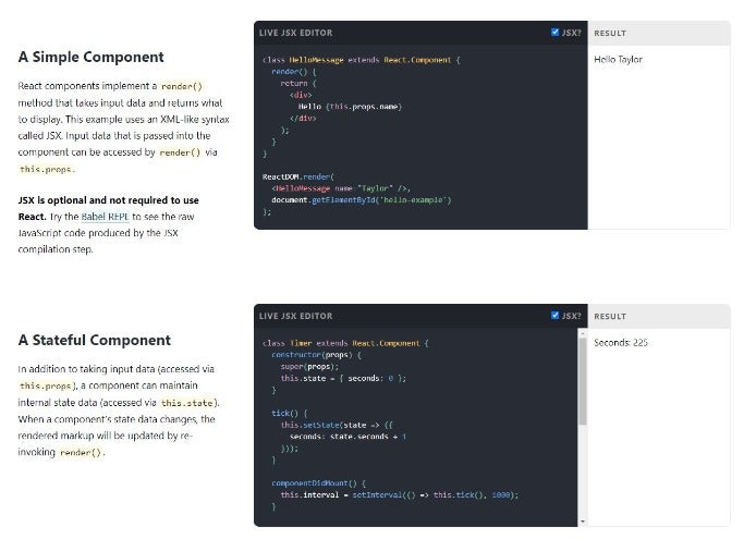 Components of React bulding blocks