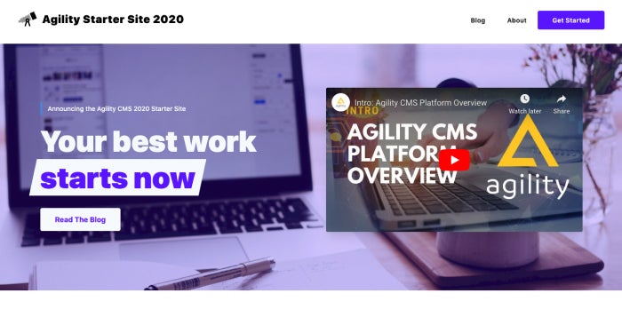 Agility CMS + Next.js Starter Site 2020