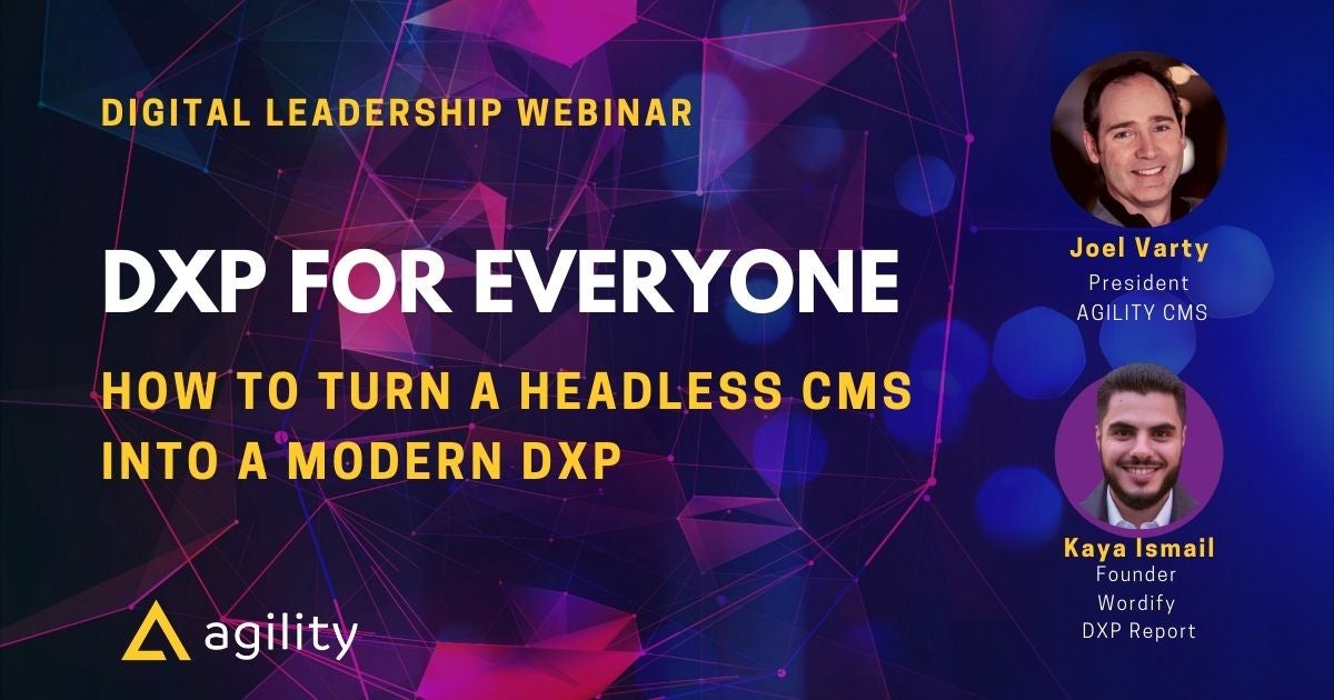 Modern DXP webinar