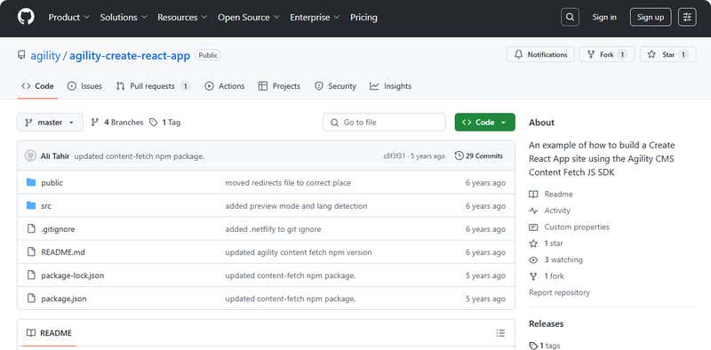 Agility CMS feeds content to Next.js via API, which deploys as a static or server-rendered site.