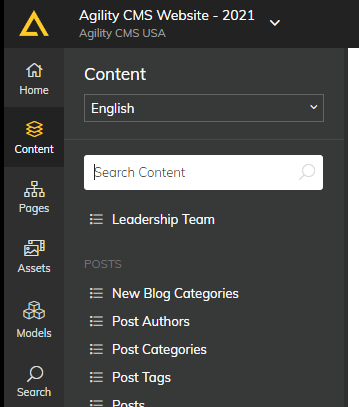 Content search feature in Headless CMS 
