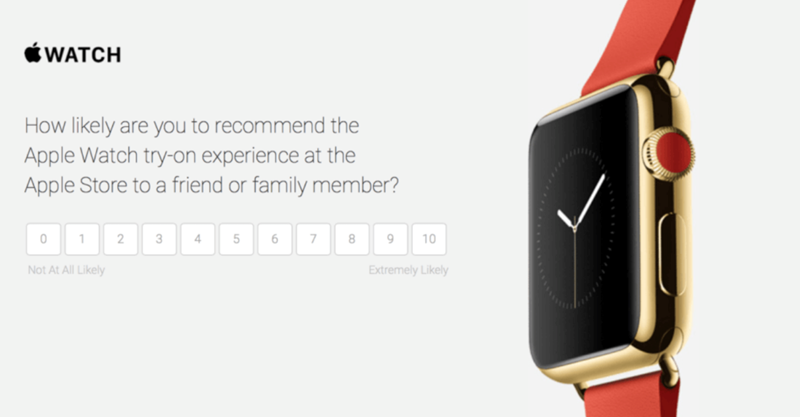 NPS Apple watch score on agilitycms.com 