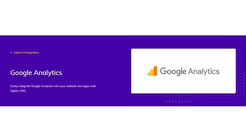 Using Google Analytics for marketing strategy on agilitycms.com