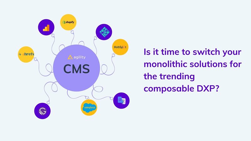 Monolithic solution to composable DXP on agilitycms.com