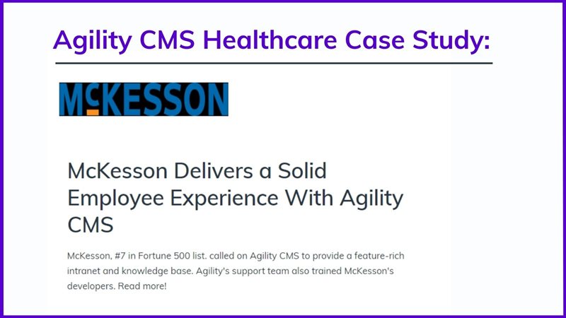 Improved healthcare experiences with Agility CMS 