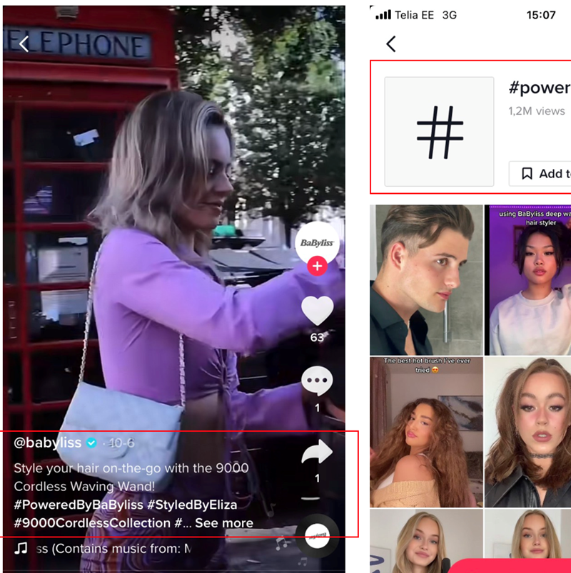 Babyliss Tiktok marketing for customer awareness on agilitycms.com