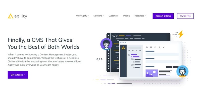 Agility CMS marketing tool 