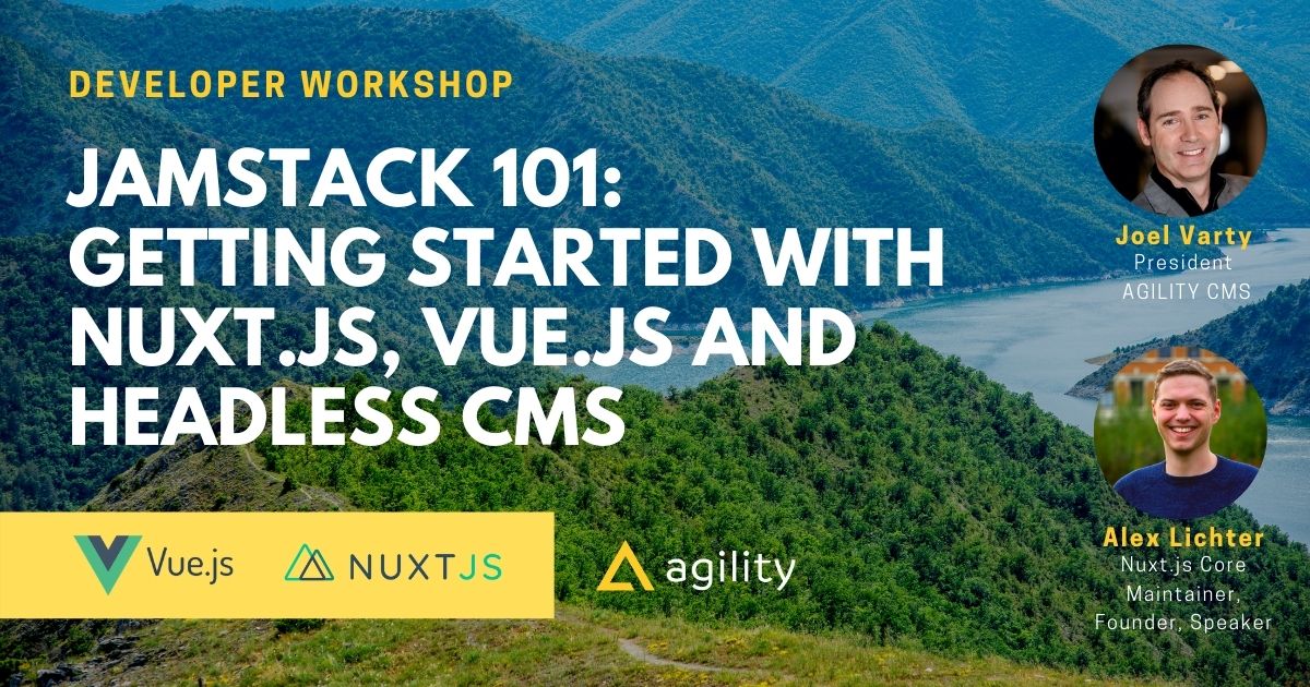 nuxt js jamstack agility cms