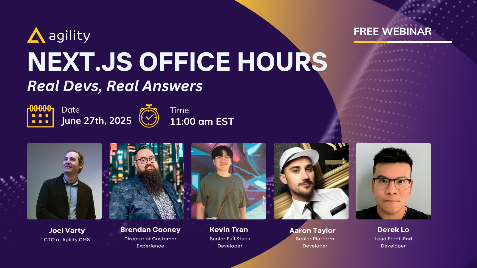 Next.js Office Hours Webinar Banner